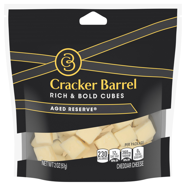 Cracker Barrel Aged Reserve Cheddar Cheese Cubes