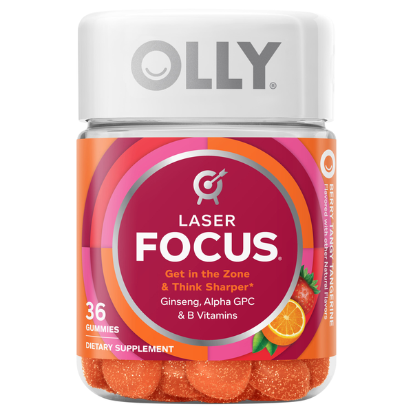 OLLY Berry Tangy Tangerine Laser Focus Gummies
