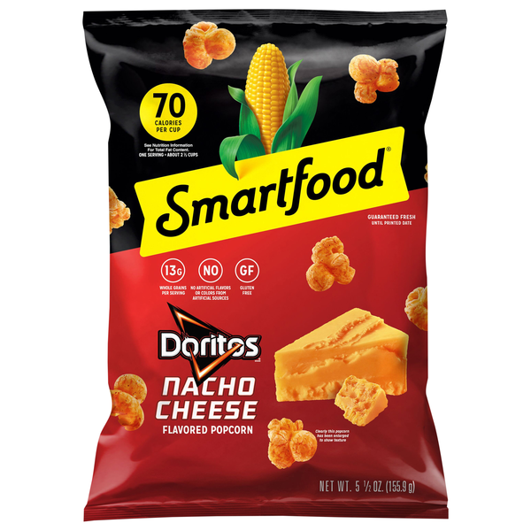 Smartfood Gluten Free Doritos Nacho Cheese Flavored Popcorn