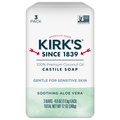 Kirk's Soothing Aloe Vera Gentle Castile Soap Bar - 3 ct