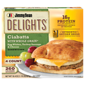 Jimmy Dean Egg Whites Turkey Sausage & Cheese Ciabatta Sandwiches - 4 ct
