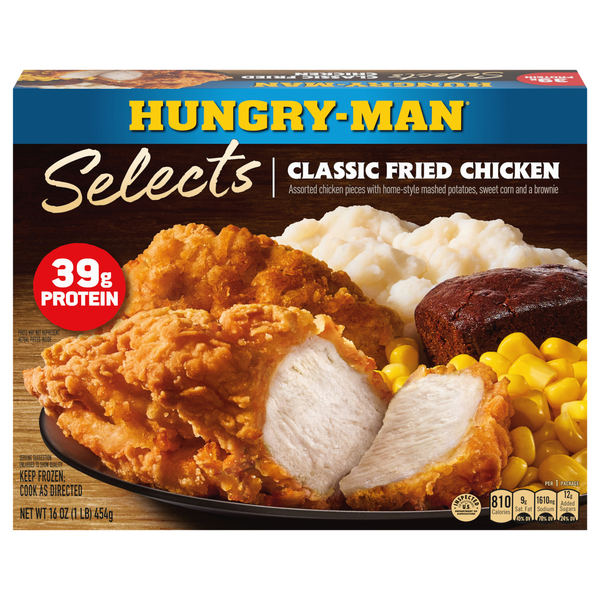 Hungry-Man Selects Classic Fried Chicken Protein Frozen Meal