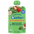 Gerber Organic 2nd Baby Food Apple Zucchini Spinach Strawberry