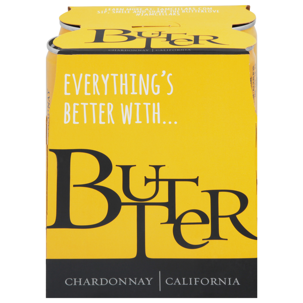 Butter California Chardonnay Wine - 4 pk