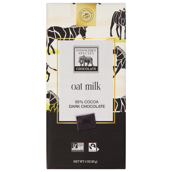 Save on Endangered Species Chocolate Bar Oat Milk + Dark Chocolate 55