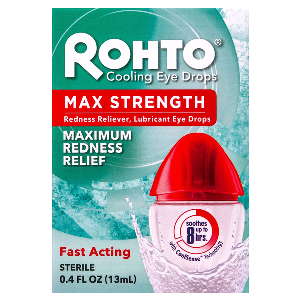 Rohto Cooling Eye Drops Maximum Redness Relief
