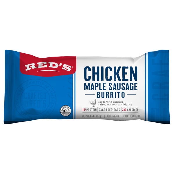 Red's Chicken Maple Sausage Breakfast Burrito Frozen