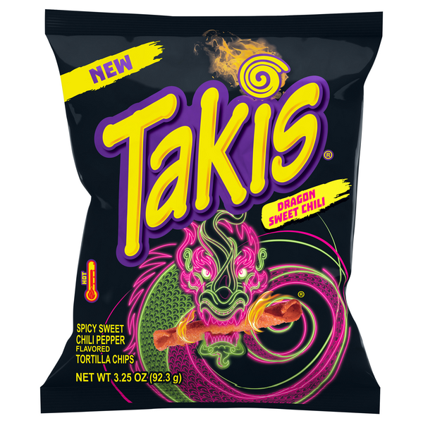 Takis Tortilla Chips Rolls Dragon Sweet Chili