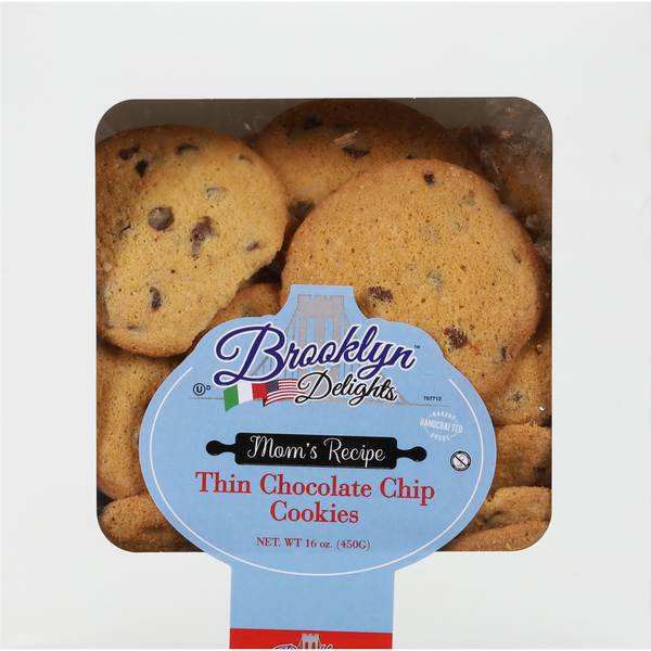 Brooklyn Delights Mom's Recipe Thin Chocolate Chip Cookies