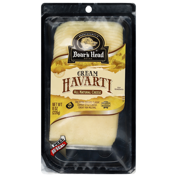 Boar's Head Natural Cream Havarti Cheese Slices