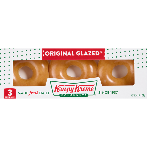 Krispy Kreme Original Glazed Doughnuts - 3 ct