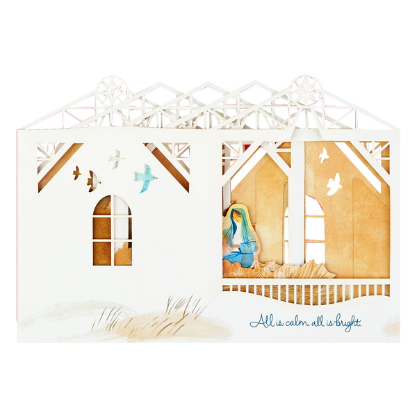 Hallmark Paper Wonder Religious Pop-Up Christmas Card (Nativity)