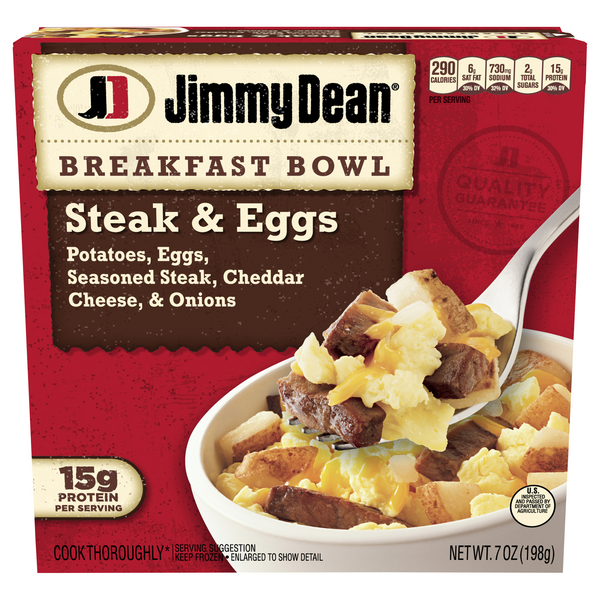 Save on Jimmy Dean Breakfast Bowls Steak & Eggs Order Online Delivery
