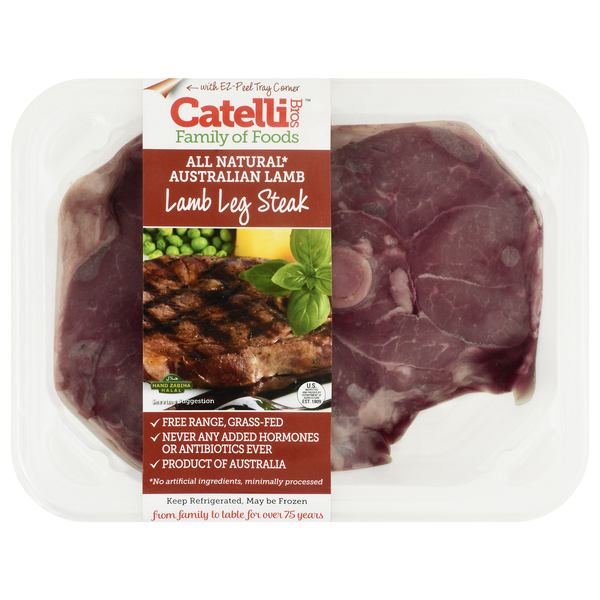 Catelli Bros All Natural Australian Lamb Leg Steak