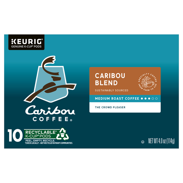 Caribou Coffee Caribou Blend Medium Roast K-Cup Coffee Pods