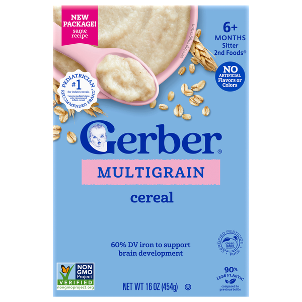 Gerber Sitter 2nd Foods Multigrain Baby Cereal