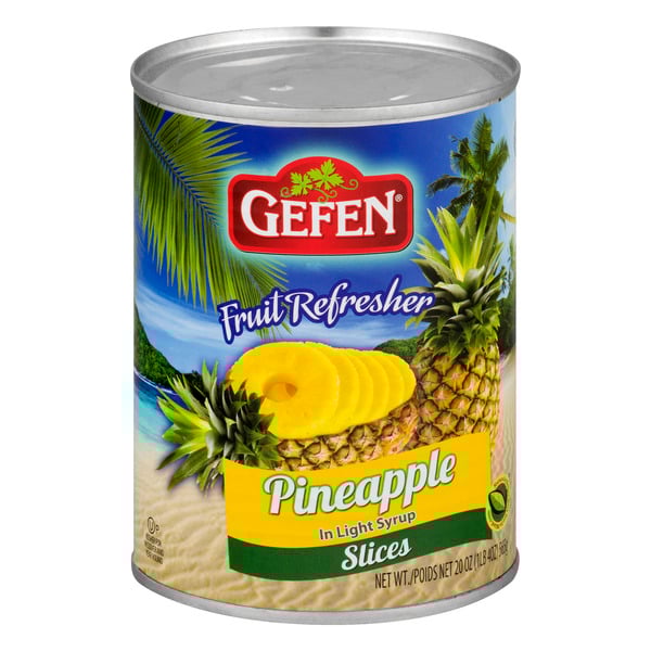 Gefen Pineapple Slices in Light Syrup Kosher For Passover