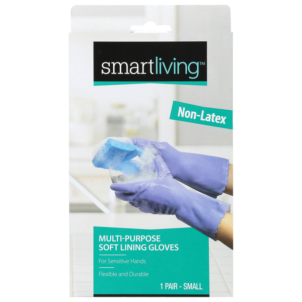 Smart Living Multi-Purpose Non-Latex Soft Lining Gloves Small