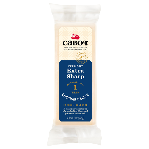 Cabot Naturally Aged Vermont Extra Sharp White Cheddar Cheese Block