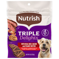 Rachael Ray Nutrish Bark Jerky Style Beef Peanut Butter & Bacon Dog Tteats