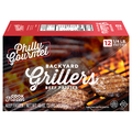 Philly Gourmet Backyard Grillers Beef Patties - 12 ct Frozen