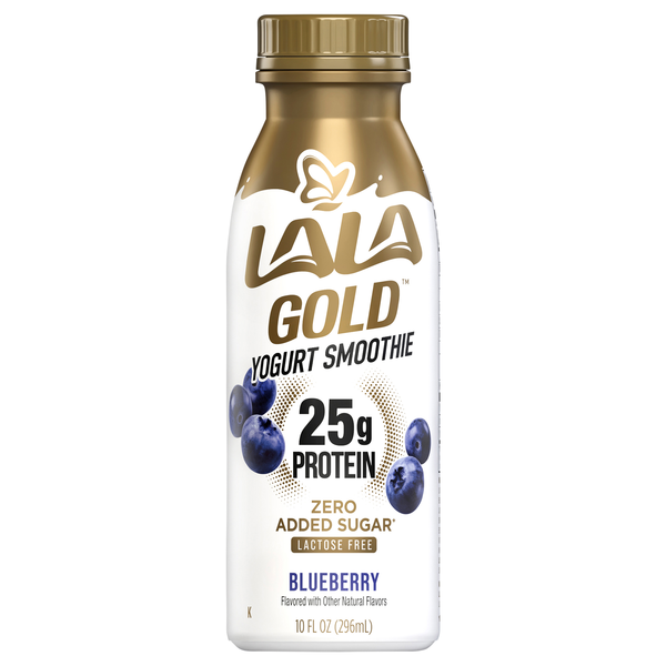 LALA Gold Lactose Free Blueberry 25g Protein Yogurt Smoothie