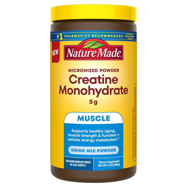 Nature Made 5g Creatine Monohydrate Micronized Drink Mix Powder
