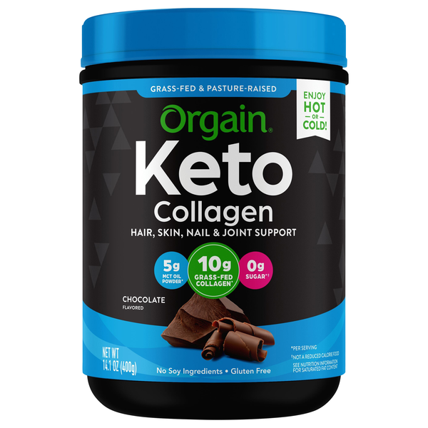 Orgain Keto Collagen Chocolate Protein Powder
