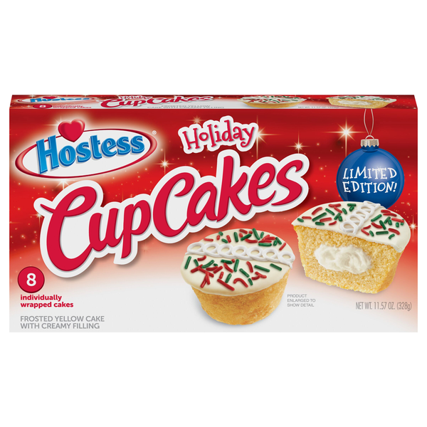 Hostess Holiday Cupcakes - 8 ct