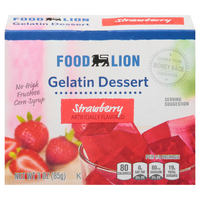 Food Lion Gelatin Dessert Strawberry