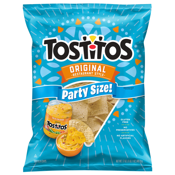 Tostitos Gluten Free Original Restaurant Style Tortilla Chips Party Size