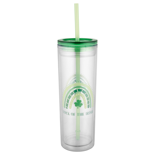 Smart Living St. Patrick's Day Straw Tumbler Luck Of The Irish