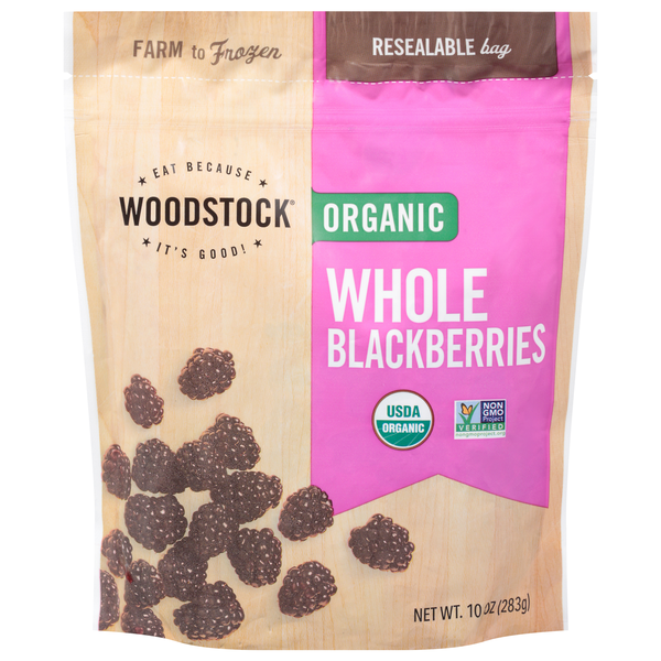 Woodstock Organic Whole Blackberries Frozen