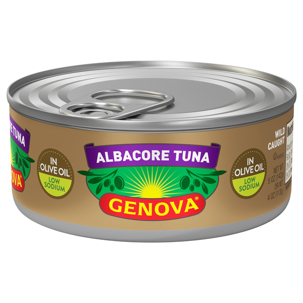 Genova Low Sodium Wild Caught White Albacore Tuna in Olive Oil