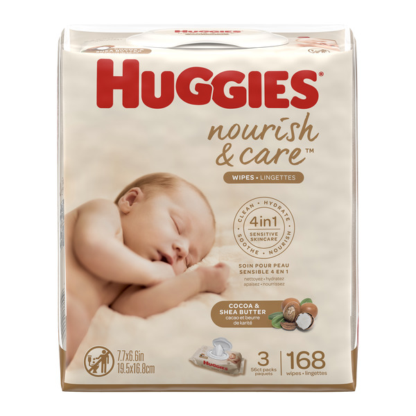 huggies nourish and care wipes