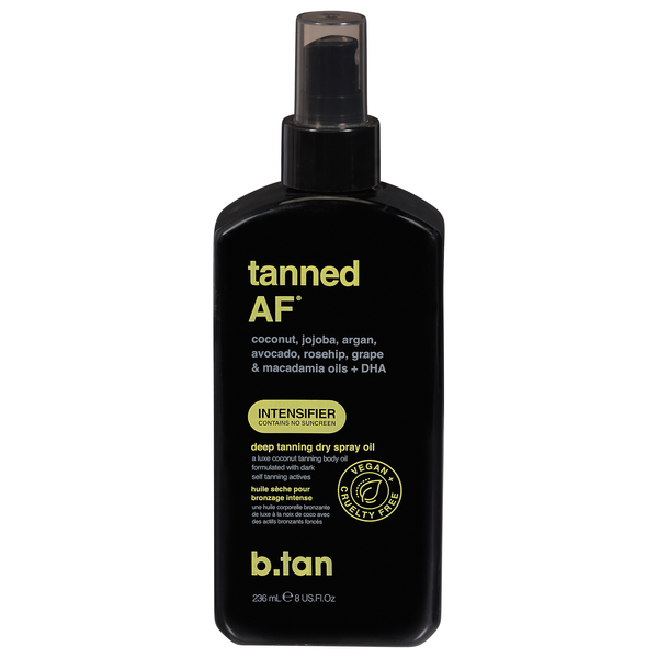 B. Tan Tanned AF Deep Tanning Dry Spray Oil