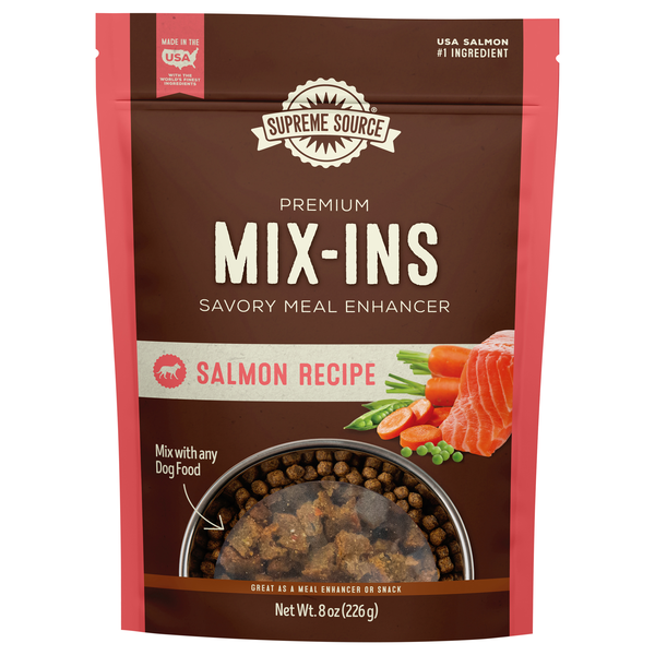 Save on Supreme Source Mix-Ins Salmon Recipe Dog Food Meal