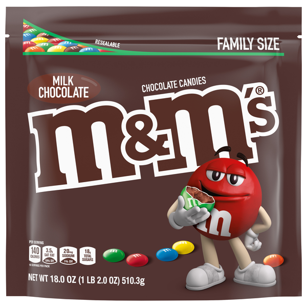 M&M's Milk Chocolate Candy Family Size