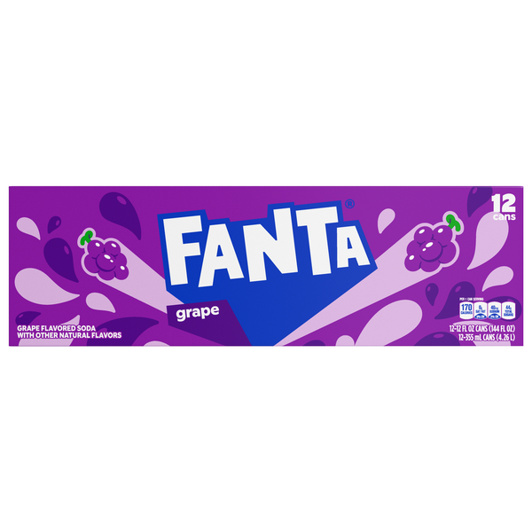 Fanta Grape Soda - 12 pk