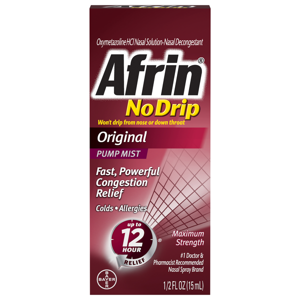 Afrin No Drip Nasal Pump Mist Original