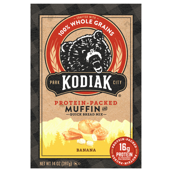 Kodiak Protein-Packed Banana Muffin & Quick Bread Mix