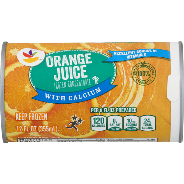 Our Brand 100% Pure Orange Juice with Calcium Frozen Concentrate