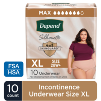 Depend Silhouette Women's Incontinence Underwear Blush XL