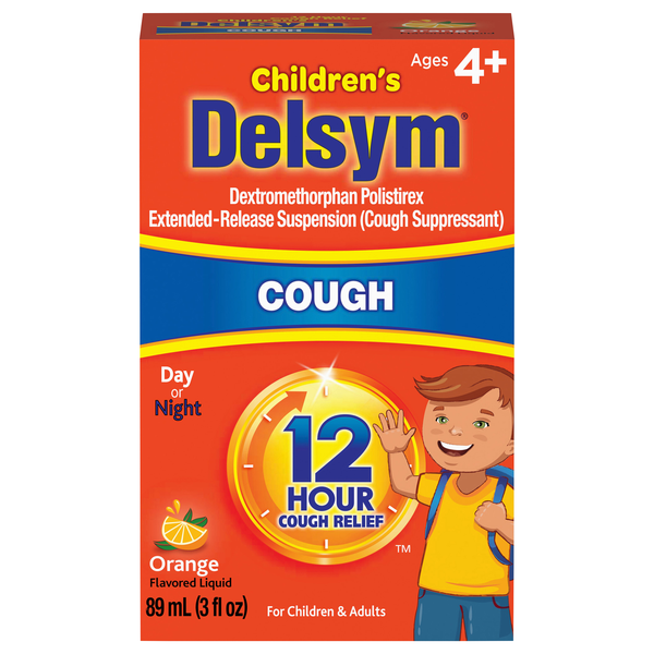 Delsym Children's Cough Suppressant Extended Release Orange