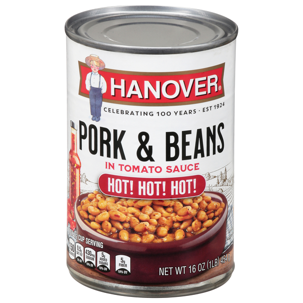 Hanover Hot! Hot! Hot! Pork & Beans in Tomato Sauce