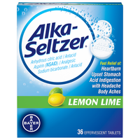 Alka-Seltzer Antacid Effervescent Tablets Lemon Lime