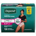 Depend Women's Fresh Protection Incontinence Underwear Maximum Blush S