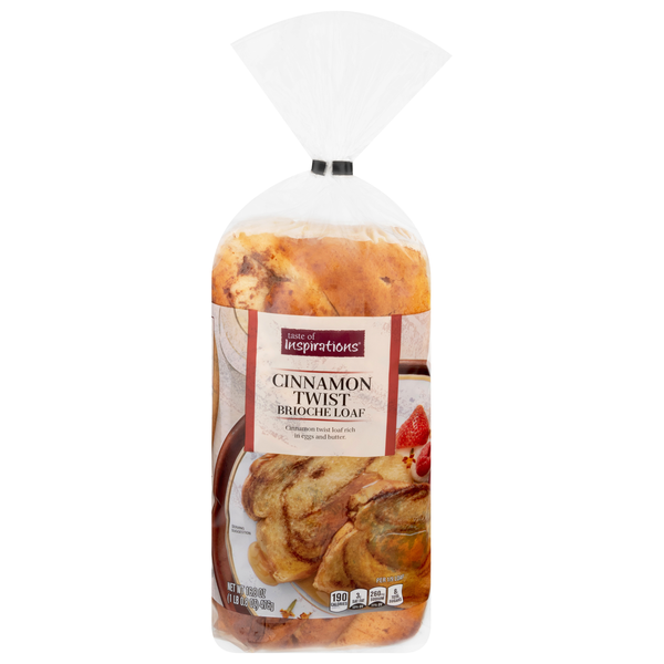 Taste of Inspirations Cinnamon Twist Brioche Bread Loaf