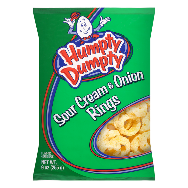 Humpty Dumpty Corn Snacks Sour Cream & Onion Rings