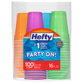 Hefty Assorted Colors Plastic Party Cups 16 oz